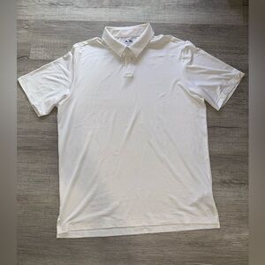 adidas Men's White Polo Shirt GOLF size L made in Vietnam